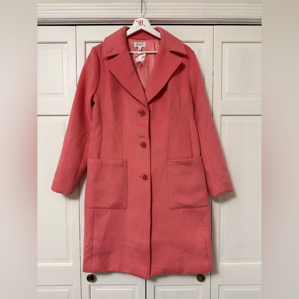 NWOT Candace Cameron Bure Regular Button Front Tailored Coat Long Blazer Jacket - Picture 2 of 10